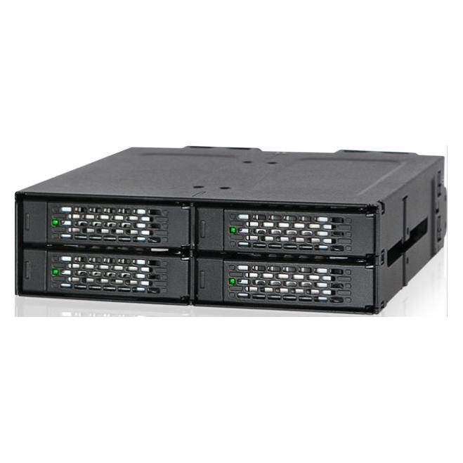 Icydock Geh?use 4x 2,5" NVMe SSD PCIe 4.0 64Gbps, f?r 5,25" Schacht (MB699VP-B V2)