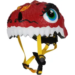 CRAZY SAFETY Dragon Fahrradhelm Kinder 0104 - red M (54-59 cm)