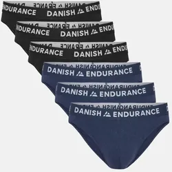 BAMBOO BOXER BRIEFS - 6-Pack - Schwarz/Weiß | Marine/Weiß - 3XL