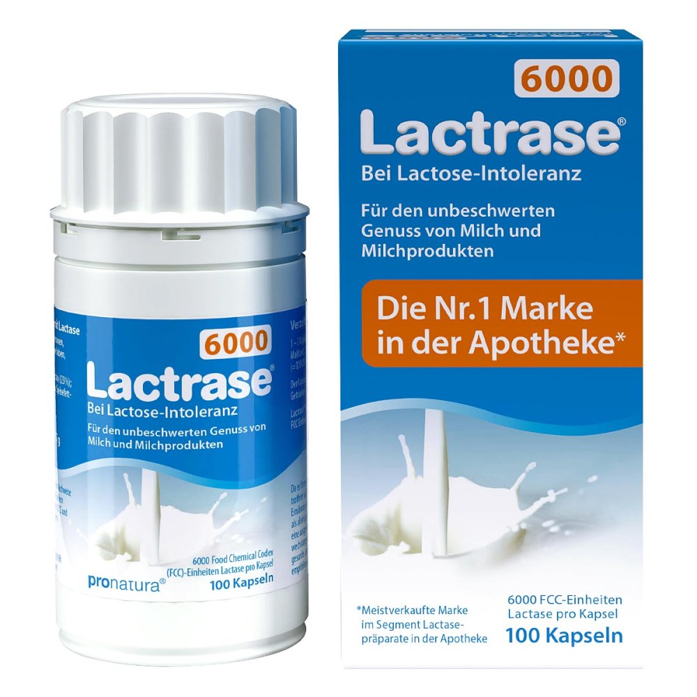 Pro Natura Gesellschaft für gesunde Ernährung mbH Lactrase 6.000 Fcc Kapseln 09545296