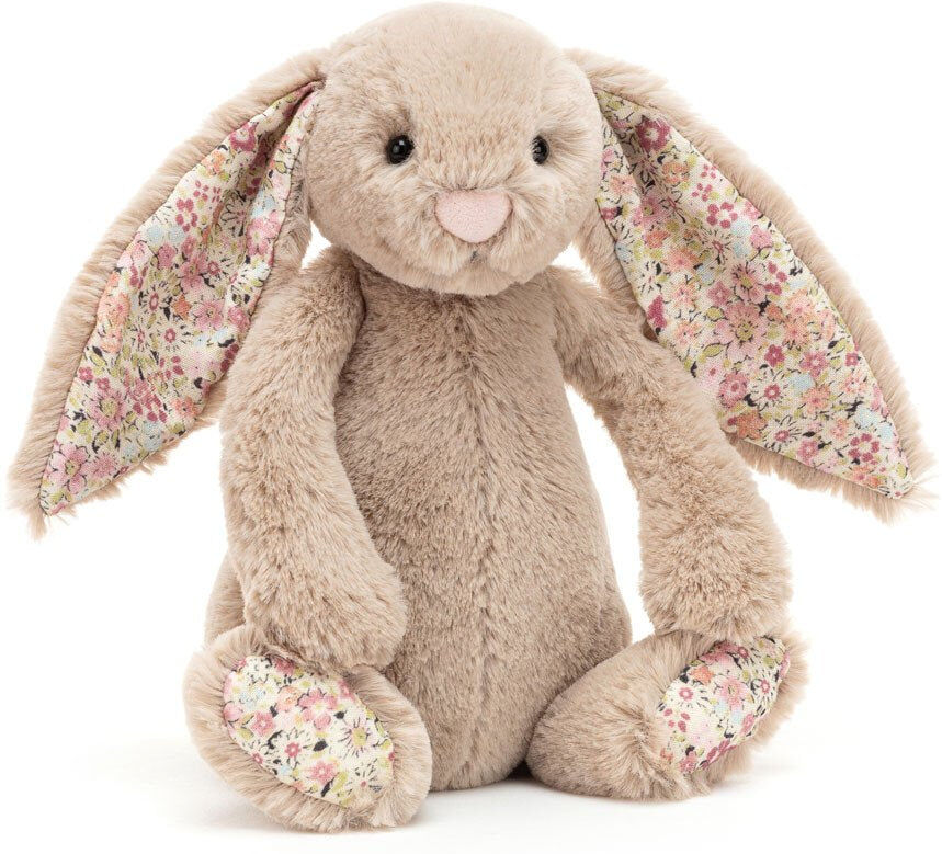 Jellycat Blossom Bea Beige Bunny - Little (18cm x 9cm x 8cm)