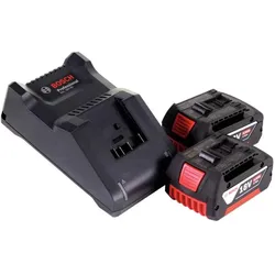 Bosch Professional, Werkzeugakku + Ladegerät, Starter Set (18 V)