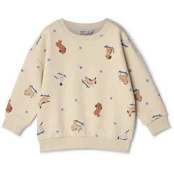 Tchibo - Kinder-Sweatshirt mit angerauter Innenseite - Kinder - Gr. 122/128 - beige/print
