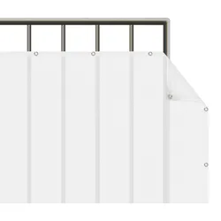 BALKON SICHTSCHUTZ Polarweiß 250/90 cm