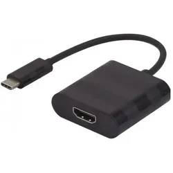 Exertis Connect USB 3.1 Typ C zu HDMI 4K 60Hz Adapter Verwenden Sie einen HDMI-Monitor an einem USB 3.1 C Anschluss (HDMI), Video Adapter, Schwarz