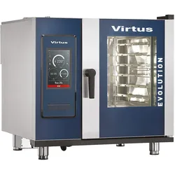 Virtus Gas-Kombidämpfer mit Boiler und automatischem Reinigungssystem, 6x GN 1/1 (AIC0038/FN)