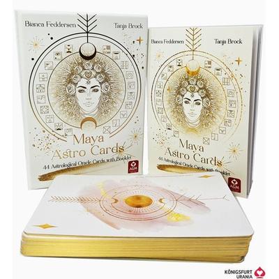 Maya Astro Cards: 44 astrological oracle cards with booklet, Set von Bianca Feddersen, AGM Urania
