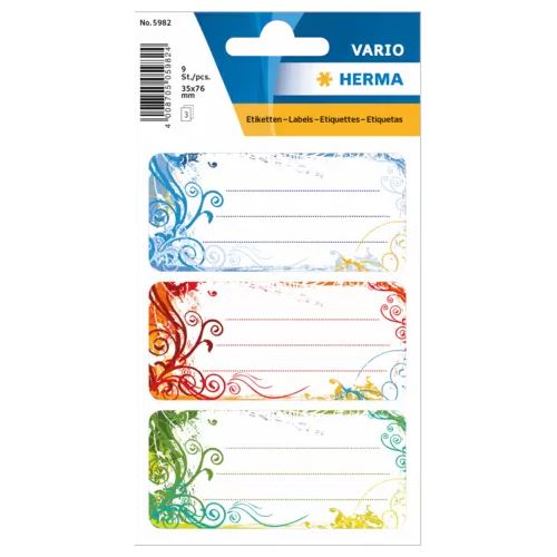 HERMA 9 Schuletiketten 5982 Spirit