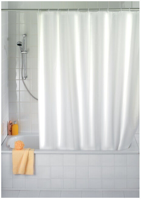 WENKO Rideau de douche Uni Blanc, anti-moisissure (20151100)