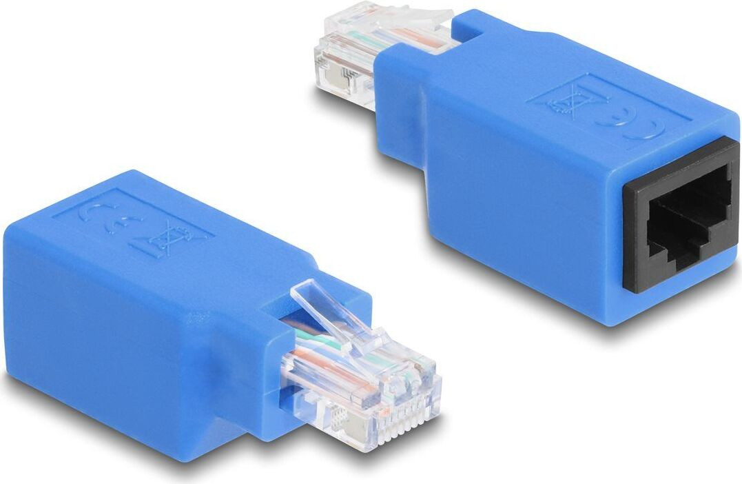Delock RJ45 rollover-adapter mannelijke naar vrouwelijke connector