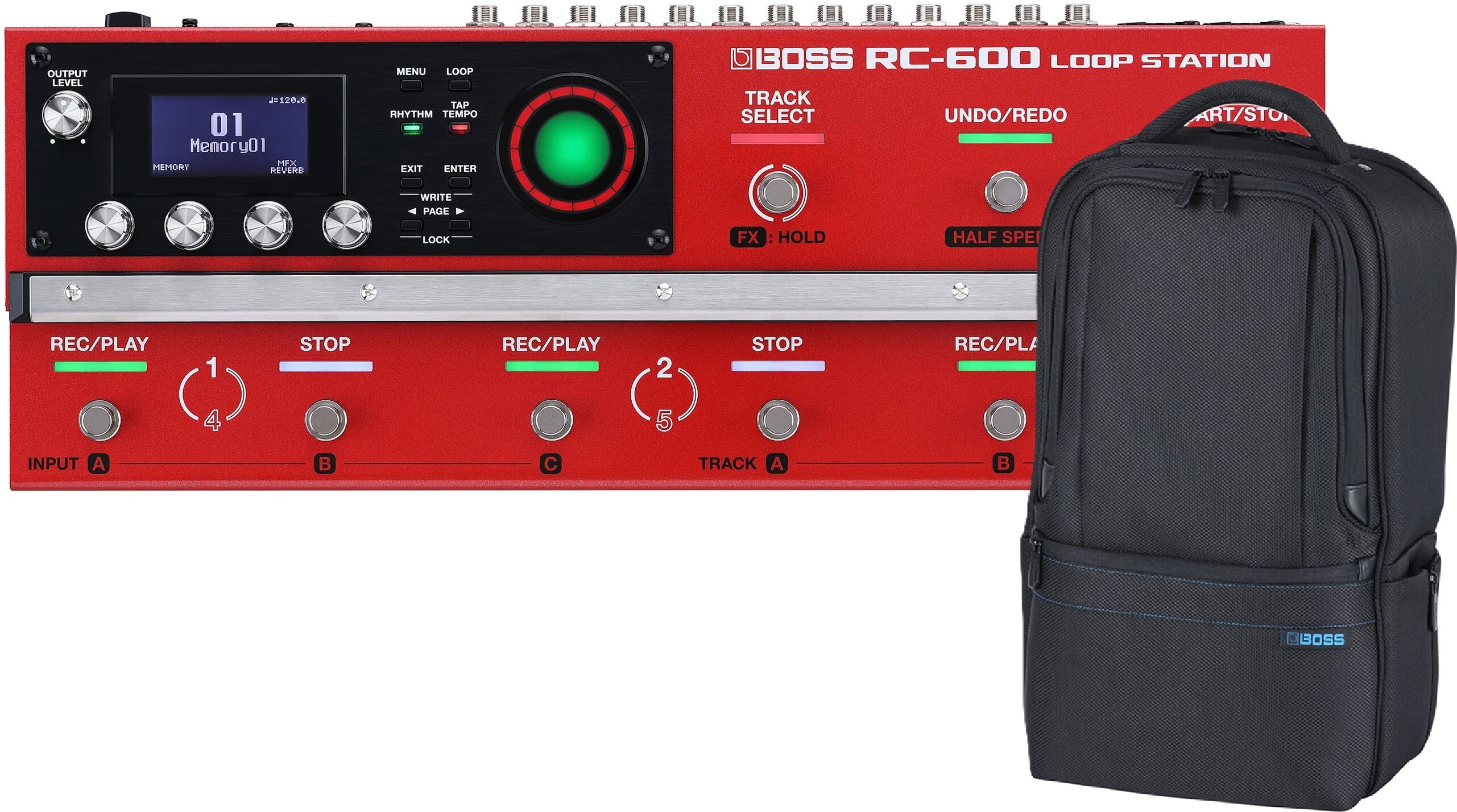 RC-600 FLOOR LOOP STATION 6-PISTAS + BOLSA ESPECIAL BOSS CB-BU10