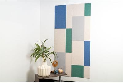 Felt Right Mint Chiaroscuro   Sound Dampening Pinnable Tiles
