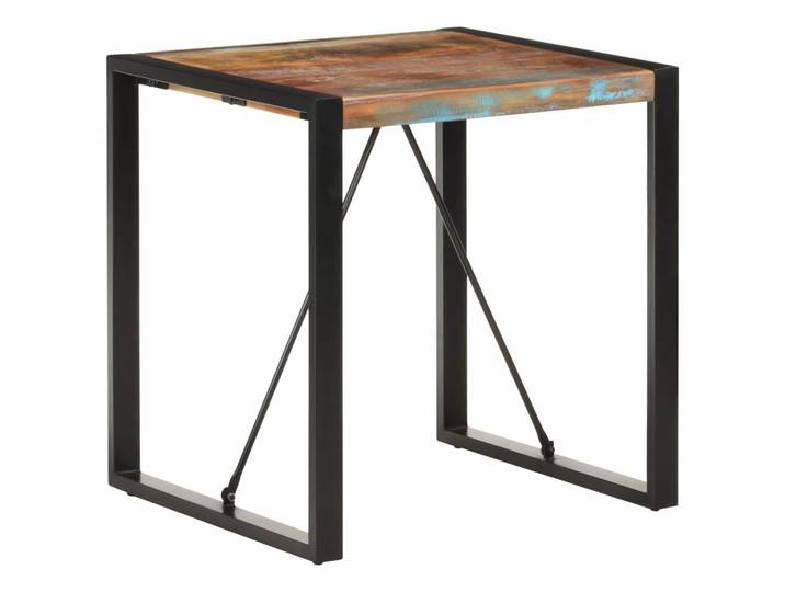 vidaXL Esstisch 70x70x75 cm Recyceltes Massivholz