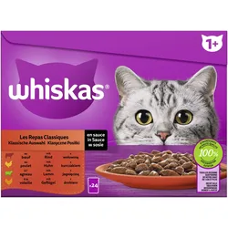 Whiskas Core 1+ Klassische Auswahl in Sauce 2x2.04 kg