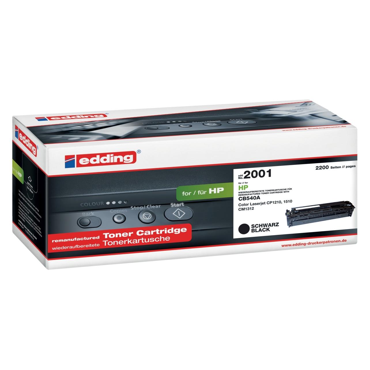 Edding Toner EDD-2001 schwarz 2.2K für HP CB540A - Tonereinheit (BK) (18-2001)