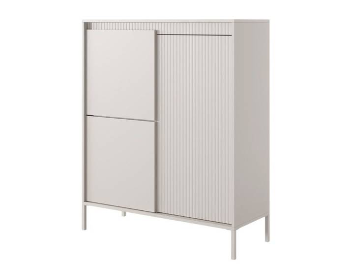 Buffet haut - FALSETTO - 3 portes - 104 cm - beige
