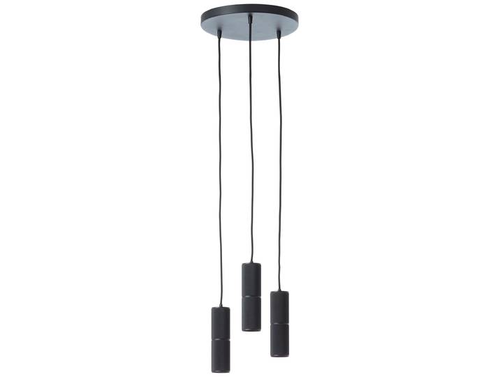 Suspension BRILLIANT\, 3 lumières\, modèle Marty\, noire\, IP20\, culot GU10\, variateur intégré\, ampoule LED incluse et remplaçable