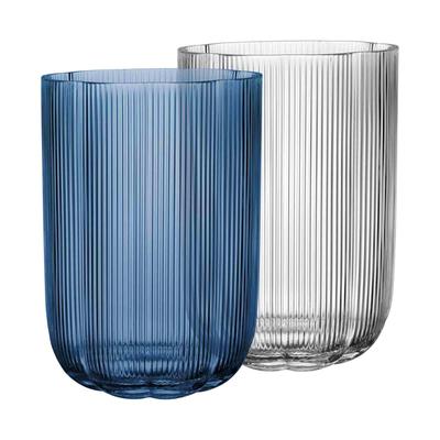 Dekovase VILLEROY & BOCH "Vasen Fleur 22,5 cm 2er Set bunt", bunt, Vasen