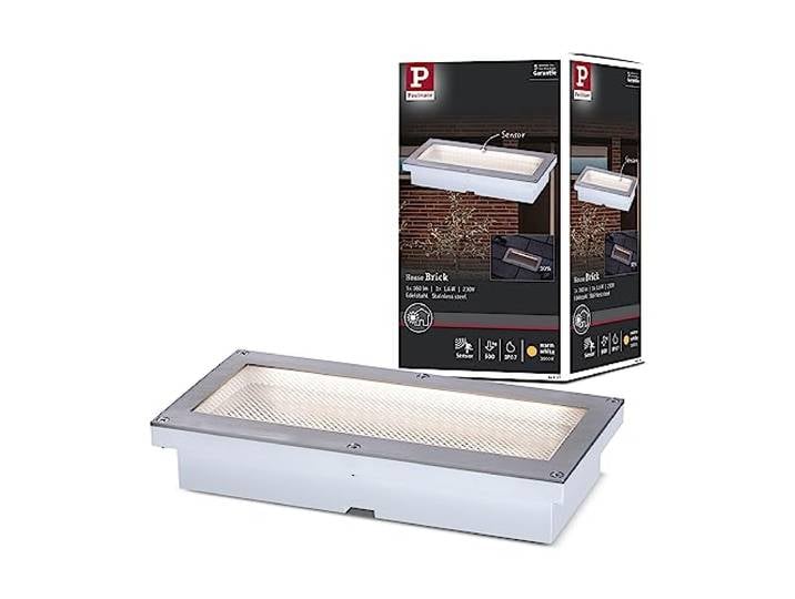 Paulmann Luminaire encastré de sol LED Brick » 3000 K\, IP67\, avec détecteur de mouvement
