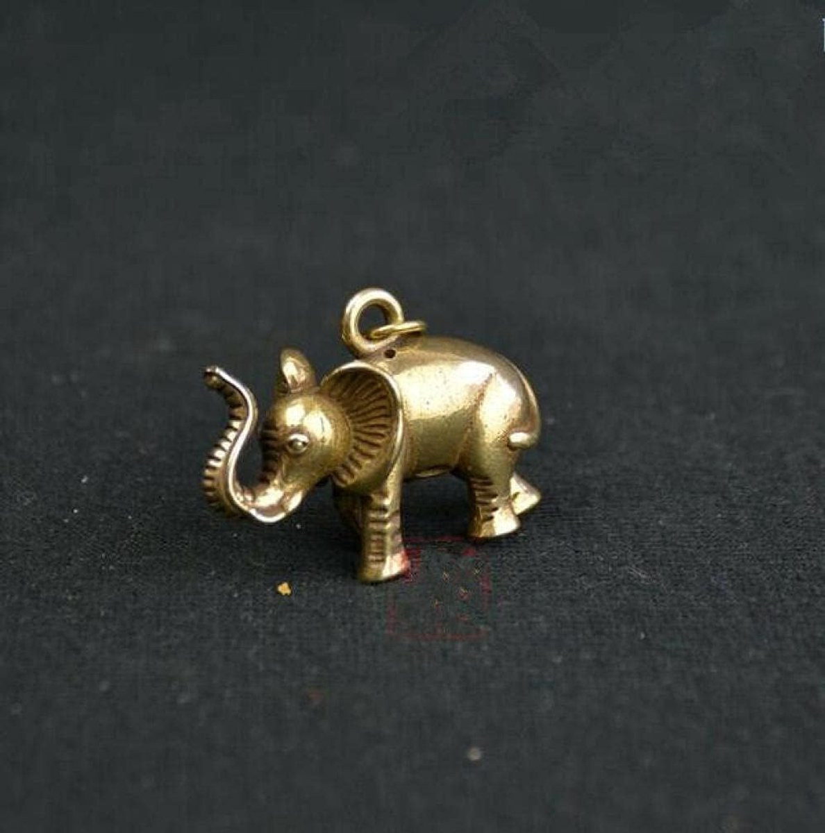Bronskleurige Olifant Figuur - Massief Metalen Hangende Tuindecoratie