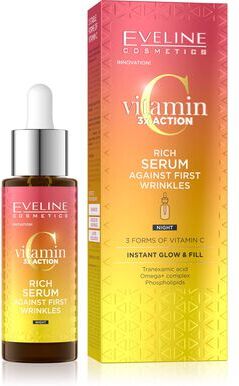 Eveline Vitamin C 3x Action Rich Serum Wrinkles Night 30 ml