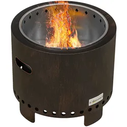 Outsunny - Feuerschale - Ø45 x 42H cm - schwarz