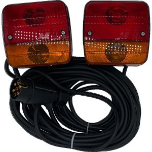 Berger&Schröter Anhänger-Beleuchtung 20125, beidseitig, 12 V, Schluss-, Brems-, Kennzeichen- & Blinklicht, Glühlampe
