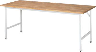 RAU Arbeitstisch, Buche-Platte, 2000 x 1000 x 800-850 mm