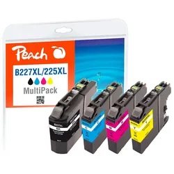 Peach Spar Pack Tintenpatronen ersetzt Brother LC-227XLVALBP