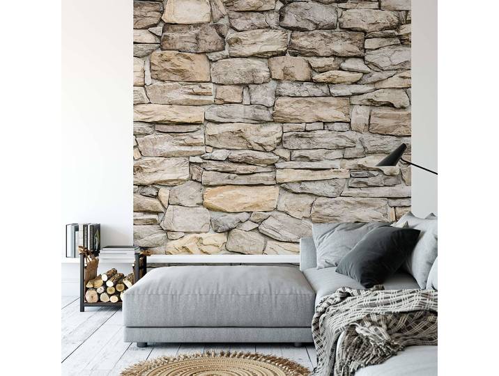 home24 Fotobehang Stone Wall 1 x 2cm