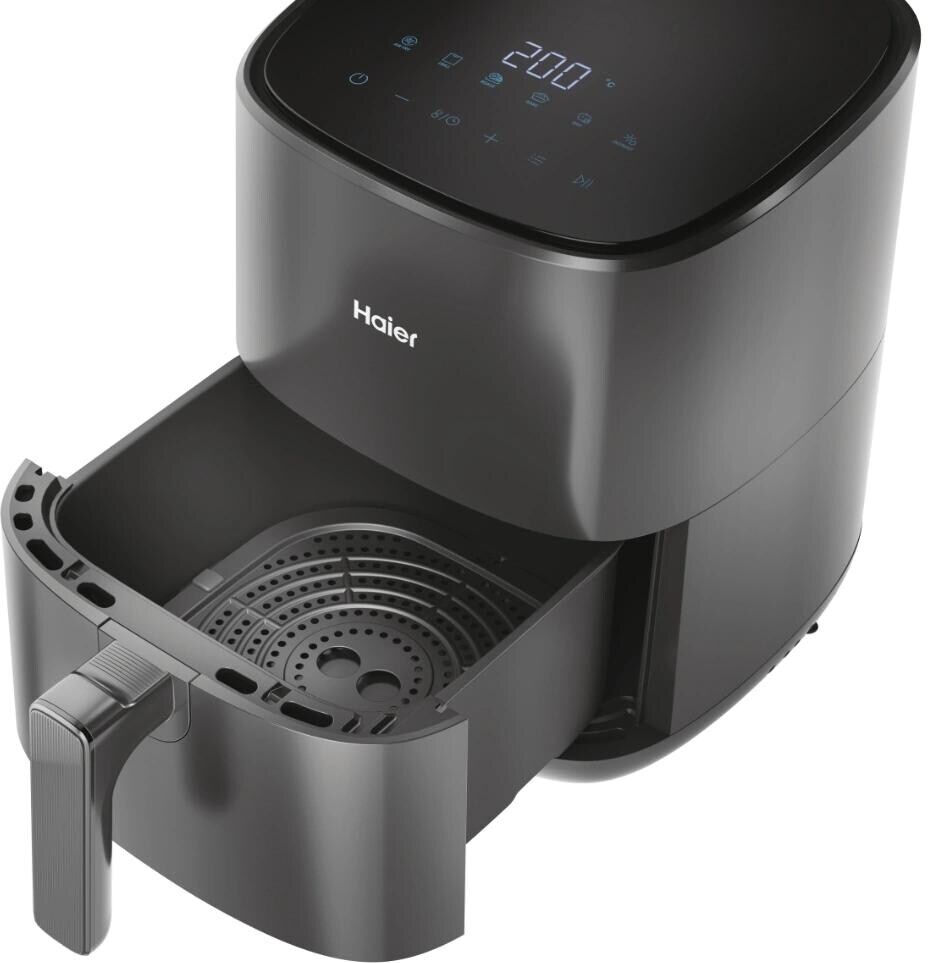 HAIER Heissluftfritteuse "HAF5P 21 5 l", grau, B:27cm H:32,2cm T:36,6cm, Fritteusen, Heissluftfritteuse grau Einheitsgröße