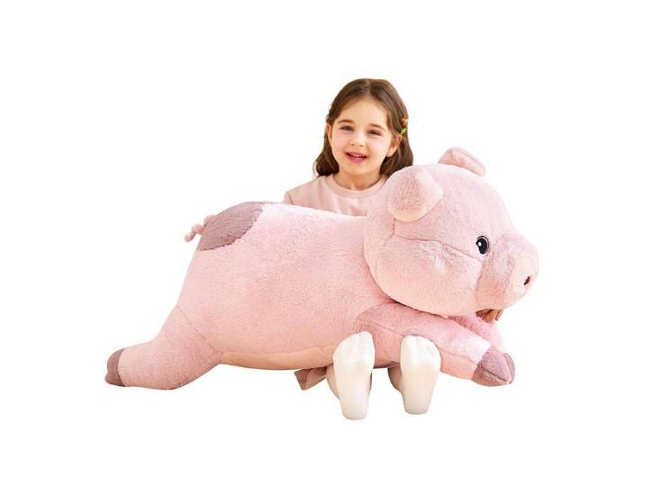 LuxusKollektion Kuscheltier Stofftier Kuscheltier 78cm Plüsch Geschenk Kinder Schwein (1-St)