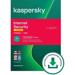 Kaspersky Internet Security 2026 Upgrade, 5 Geräte - 1 Jahr, Download, ESD