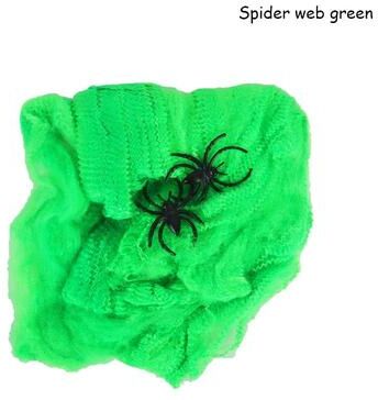 Inspired Living StretchScare Halloween Spider Web Decoration Stretchy Artificial Cobweb e 40g