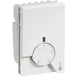 LK, Zubehör Elektroinstallation, FUGA Einlegethermostat mit Nachtabsenkung und Bodenfühler mit 4 m Kabel, weiss