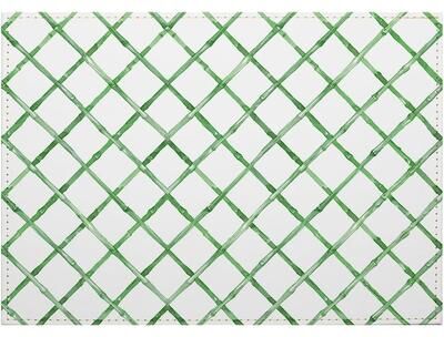 CounterArt Trellis Luxurious Vegan Leather Placemats 4 Pack Look and Feel of Genuine Leather Infused with Copper Easily Wipes Clean