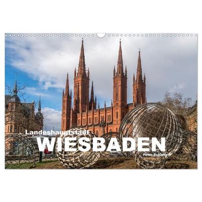 Landeshauptstadt Wiesbaden (Wandkalender 2026 DIN A3 quer), CALVENDO Monatskalender