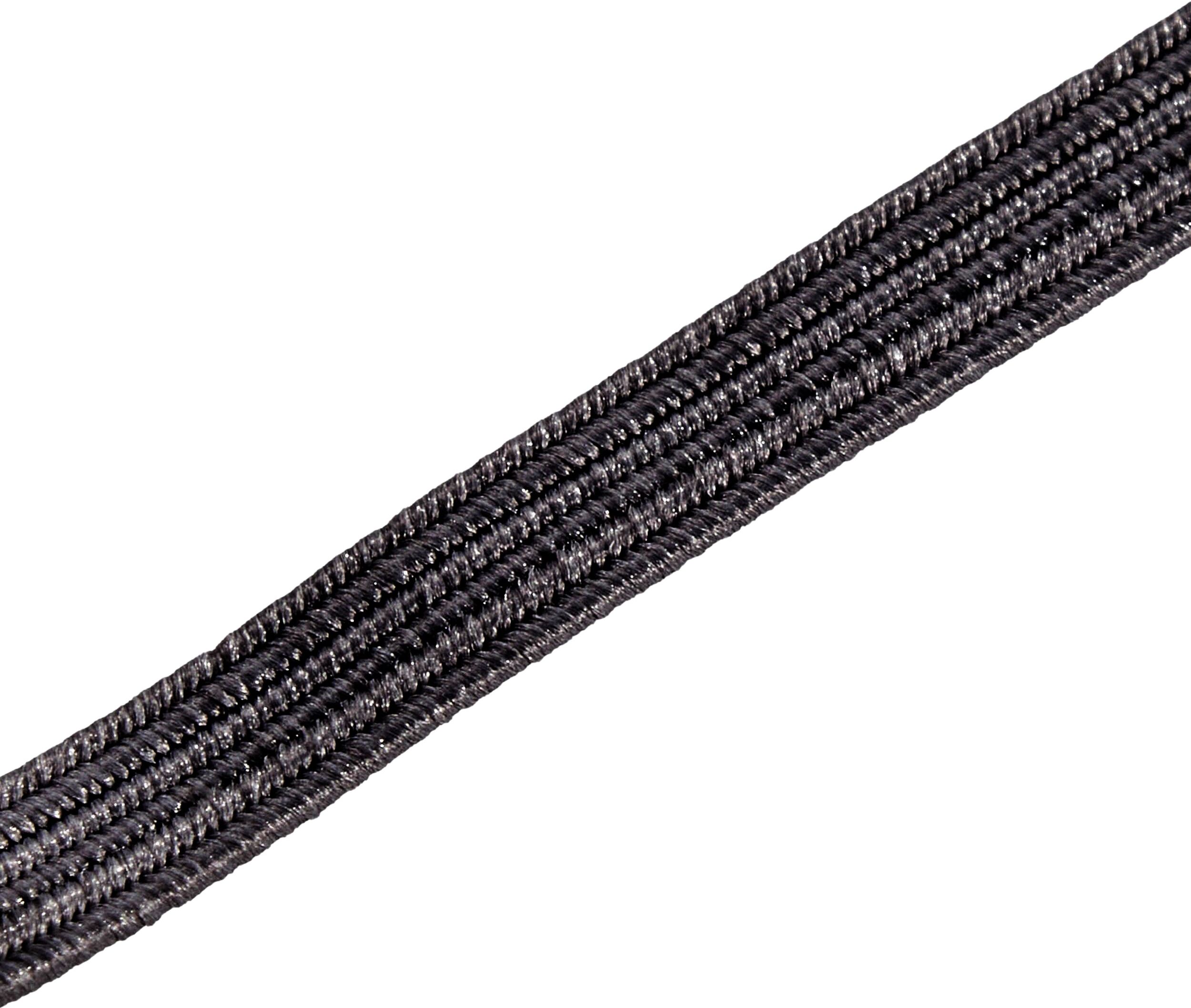 SPRINTIS 100 Unidades - Goma elástica plana con 2 clavijas negro   230 mm, plástico, caucho
