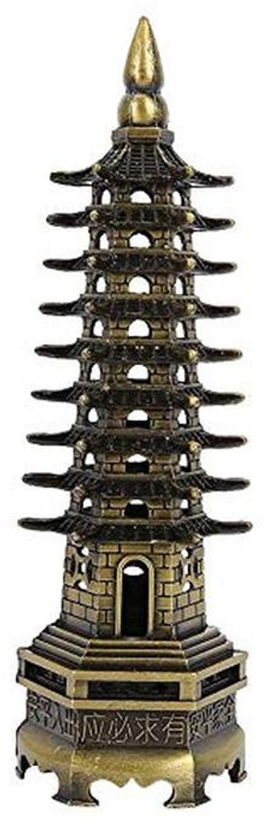 VVGoods Metalen Pagode Toren Beeld Ornament WenChang Design voor Decoratie in Kantoor of Thuis