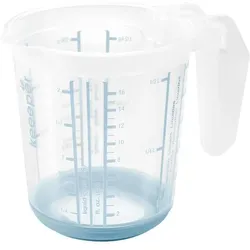 keeeper Messkanne "massimo", 0,5 L, weiá / nordic-blue, Messbecher, Weiss, Blau, Transparent