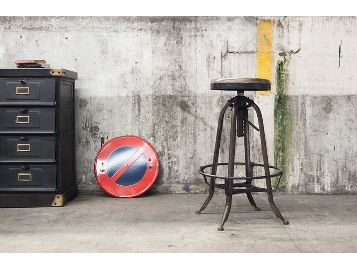 Tabouret de bar design industriel Nouveau Western