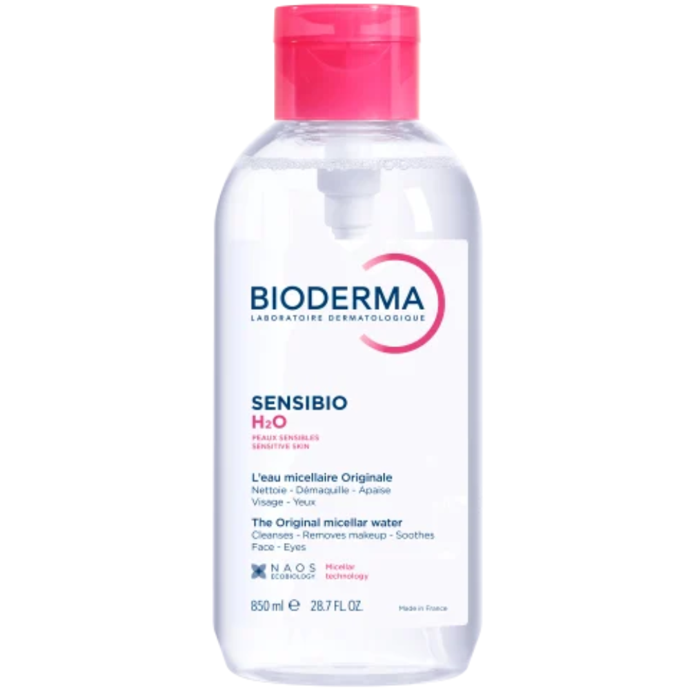 Bioderma Sensibio H20 Cleaning Micellar Solution for Sensitive Skin 850mL Pump-Reverse