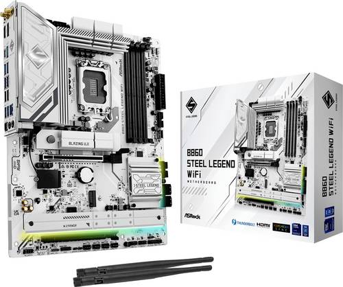 ASRock B860 Steel Legend WiFi Mainboard Sockel (PC) Intel LGA 1851 Formfaktor (Details) ATX