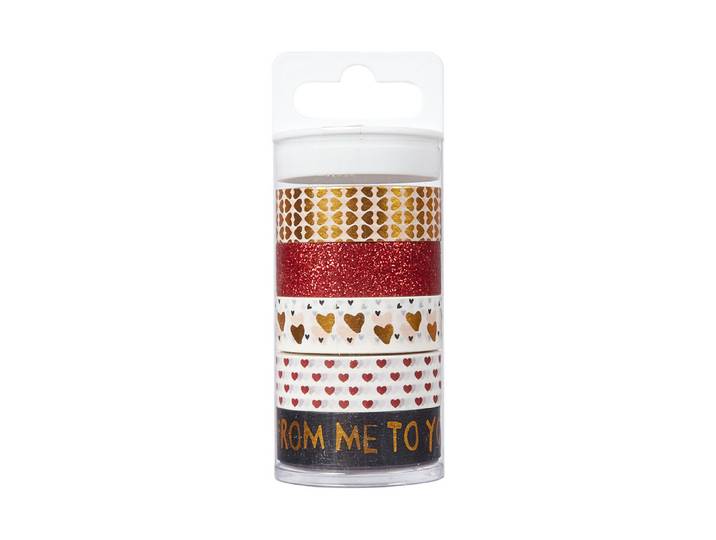 I AM Creative Washi Tape Bunt 15 mm × 5 m 5 Stück