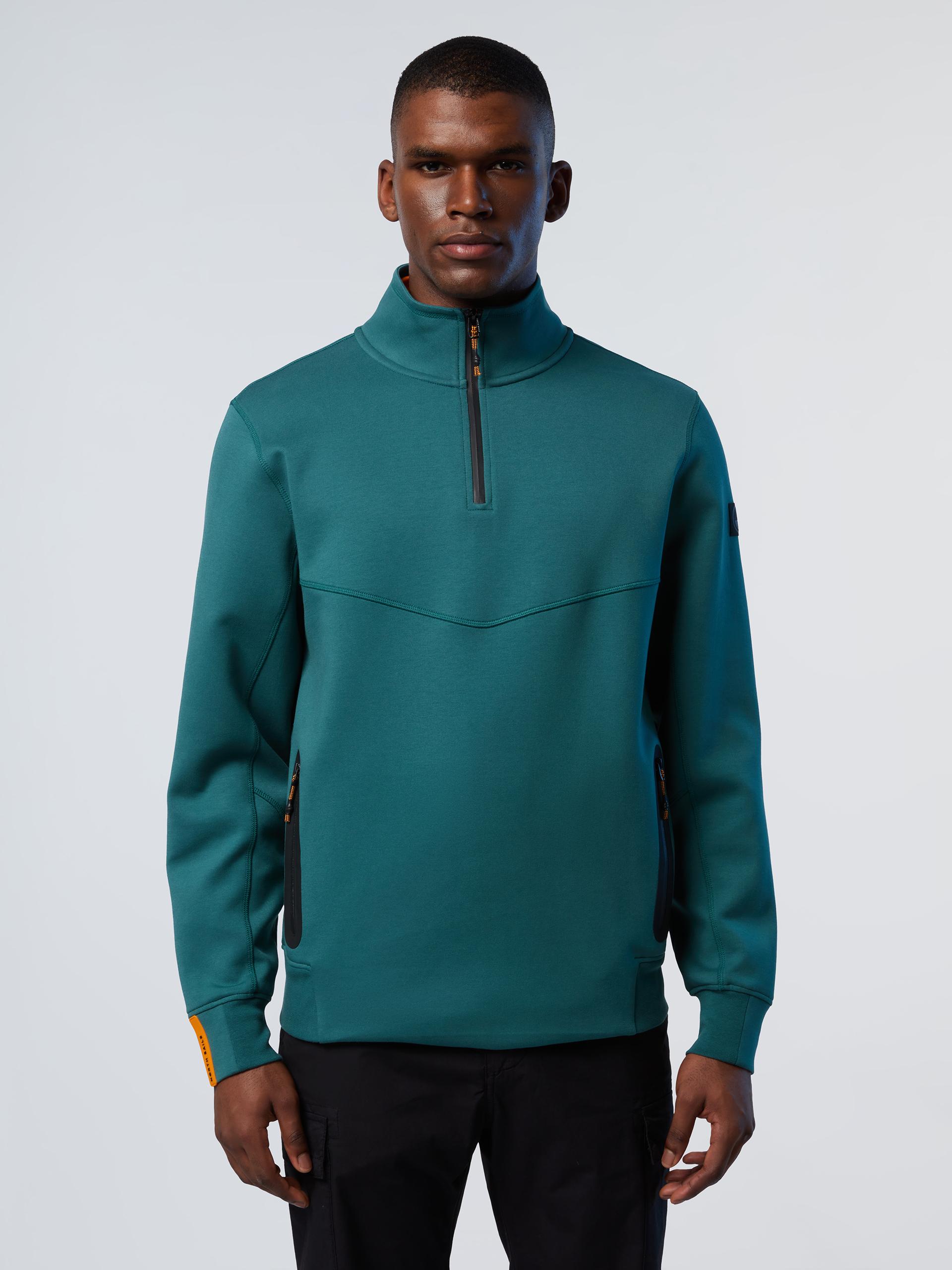 North Sails Sweatshirt Interlock-Reißverschluss mit halbem Reißverschluss