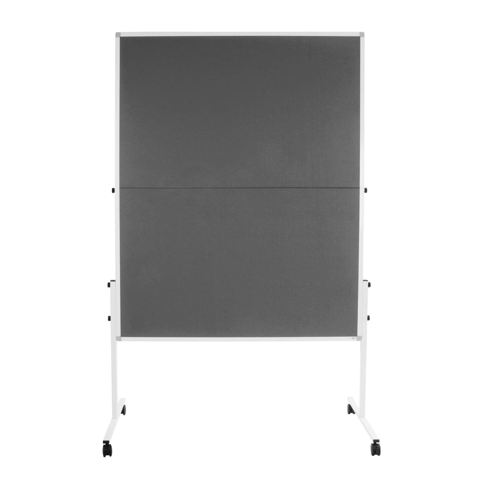 Office Marshal Moderationstafel Grau Doppelseitig & klappbar Mit Rollen