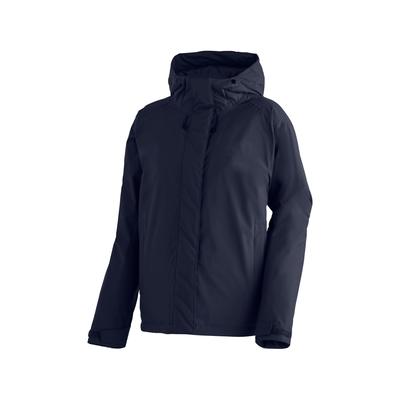 Funktionsjacke MAIER SPORTS "Elite Warm W", Damen, Gr. 48, blau (dunkelblau), 100% Polyester, Jacken Funktionsjacke, Damen Winterjacke wasserdicht, mit RV-Taschen und Kapuze