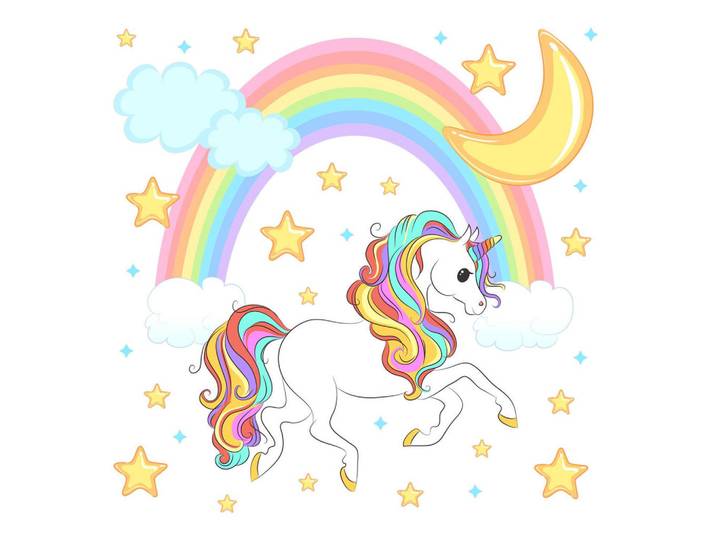 Wallfluent Wandaufkleber 130x233cm - Regenbogenträume, Mehrfarbig, Kunststoff, Rechteckig, 130x233x0.1 cm, Tapeten & Wandverkleidungen, Wandtattoos & Sticker, Wandtattoos