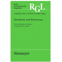Oberfläche und Performanz, Fachbücher von Helmuth Feilke, Angelika Linke