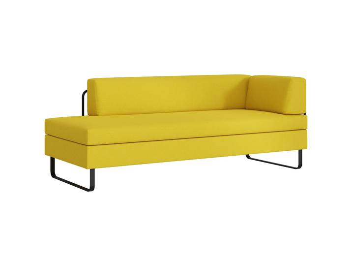 SWISS PLUS Bettsofa Bed for Living Doppio goldgelb Stoff B 205 T 165 cm Ausklappbar/Ausziehbar - Möbel Konfigurator: Traummöbel individuell